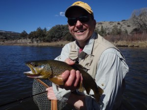 Used the skinny rig on this nice Eagle River Brown.
